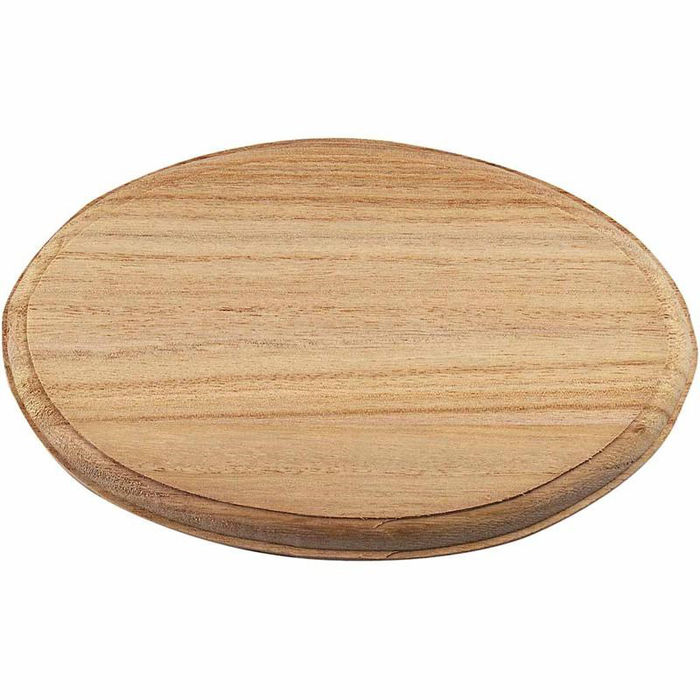 Trschild aus Holz, oval, 21,5x14x1,5cm