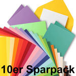 Color-Bastelkarton / Tonkarton 220 g/qm, 50x70 cm, 10 Bogen - Verschiedene Farbtne
