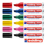 Edding 500 Permanent-Marker 2-7mm Keilspitze, Verschiedene Farben