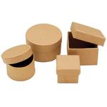 TOP-SELLER ! Schachtel-Sets aus Pappe / Karton in wei & naturfarben - Verschiedene Ausfhrungen