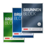 NEU Brunnen-Block Premium DIN A4, 90g, 50 Blatt - Verschiedene Lineatur