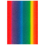 NEU Glitter-Karton, 200 g/qm, einseitig mit Glitzer, DIN A4, Regenbogen