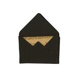 NEU Mini Briefumschlge & Karten, 3 x 4,5 cm, 10 Stck, Schwarz - Glitter Gold