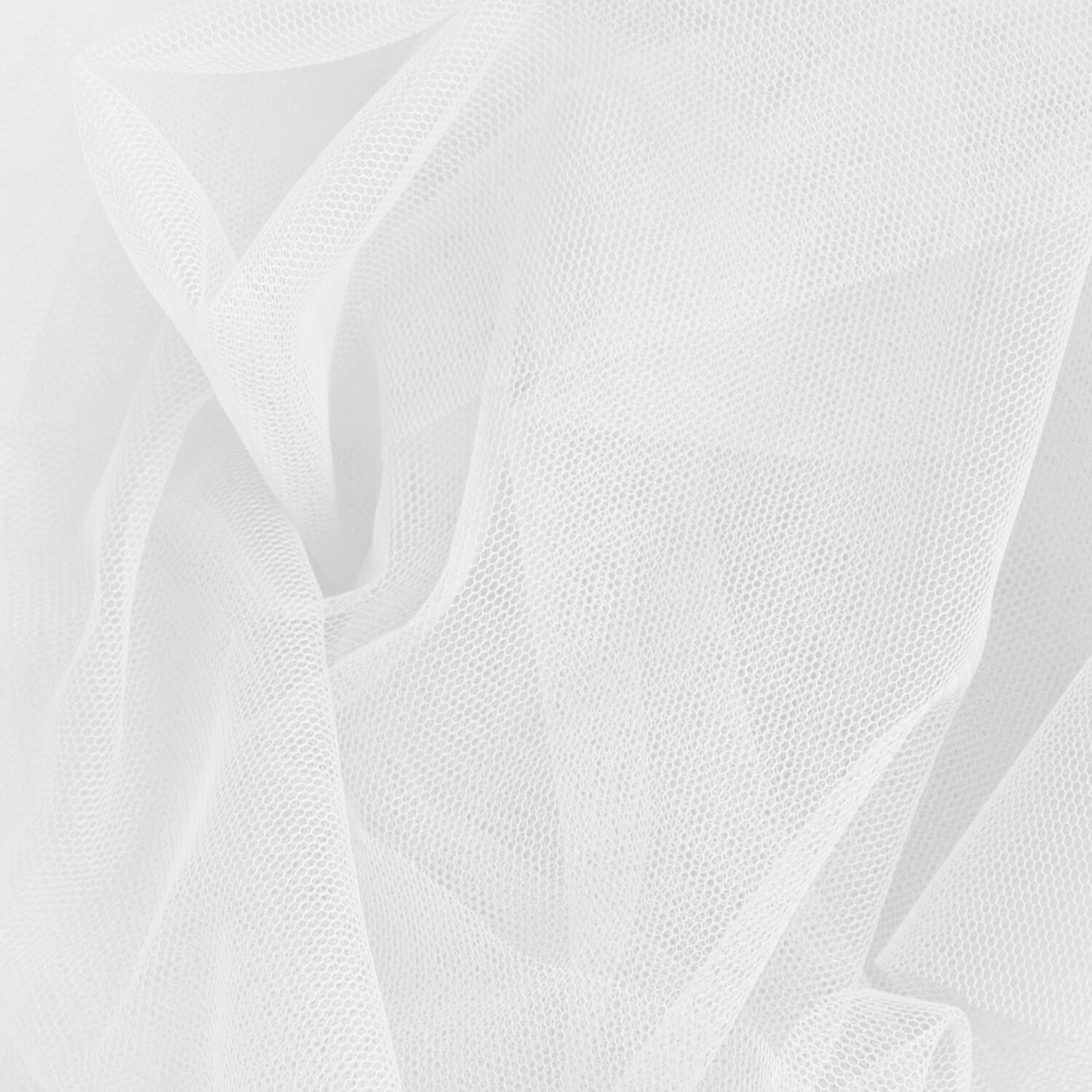 SALE Tllstoff, Breite ca. 145cm, Lnge 1 Meter - Farbe WEISS fr Kostme, Deko, Hochzeiten