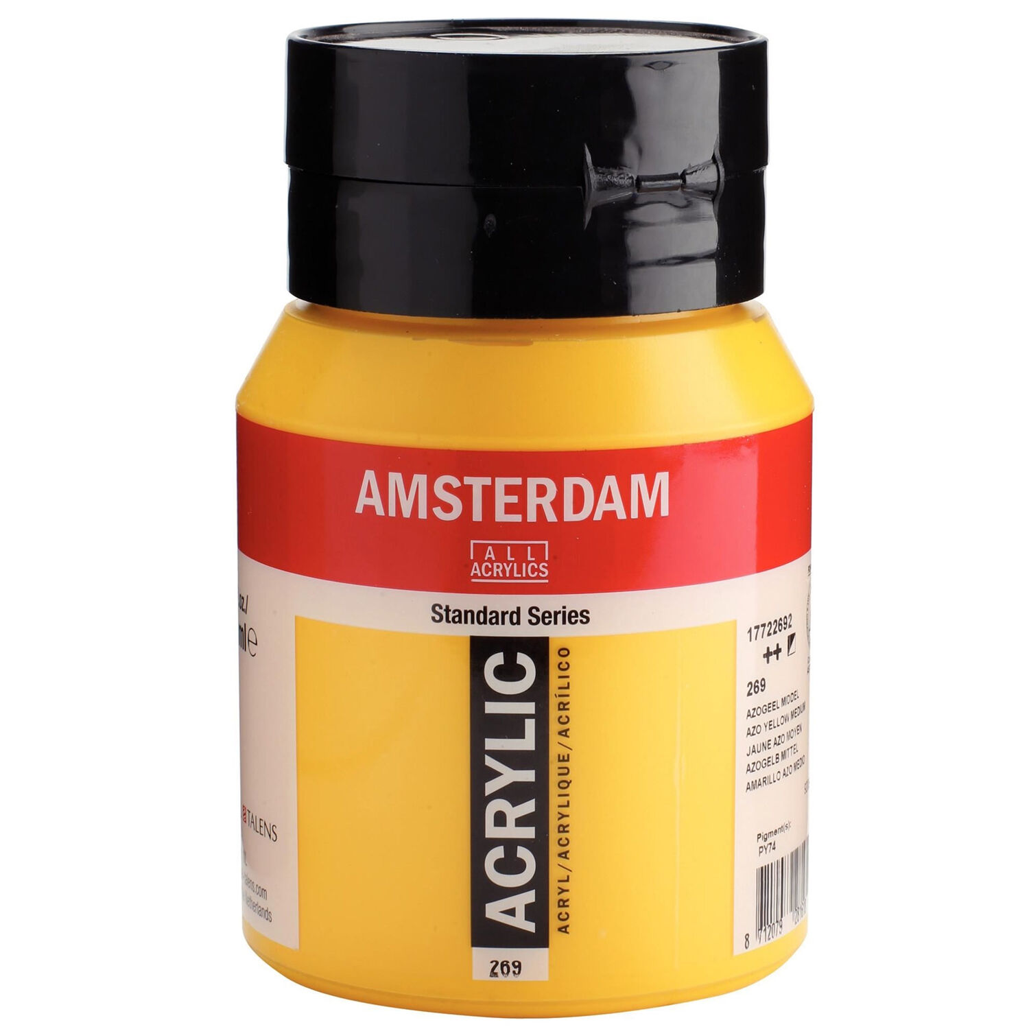 Amsterdam Acrylfarbe 500ml, Azogelb mittel