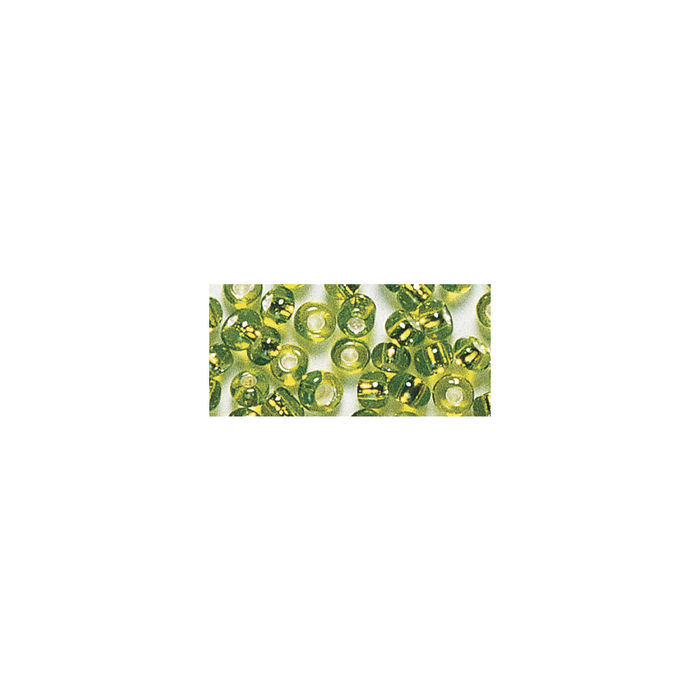 Rocailles, 2,6 mm ø, Silbereinzug, 16g, h.grün Bild 2