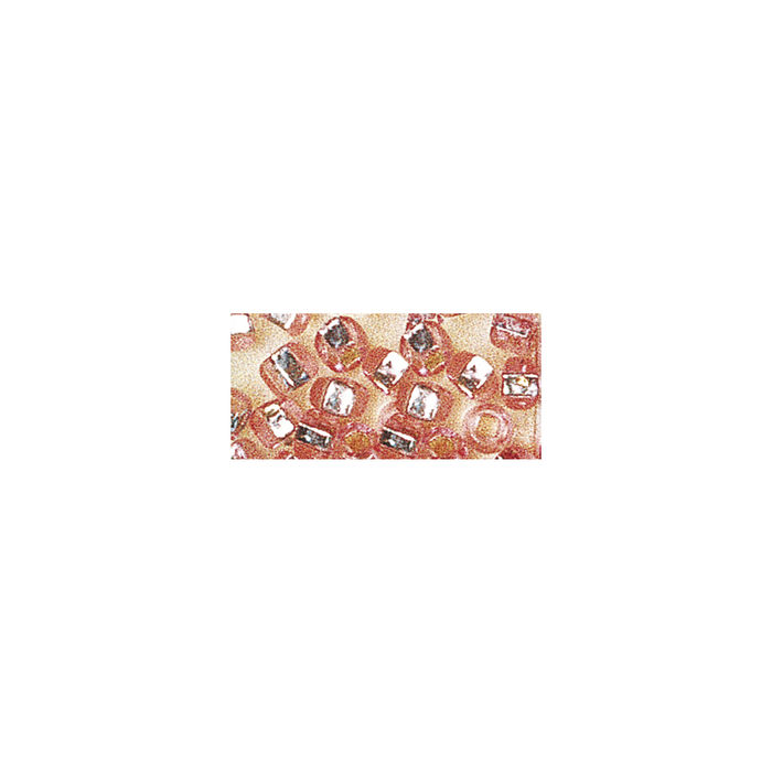 Rocailles, 2,6 mm ø, mit Silbereinzug, 16g, rosé Bild 2