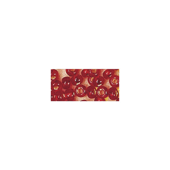 Rocailles, 2,6 mm ø, mit Silbereinzug, 16g, rot Bild 2