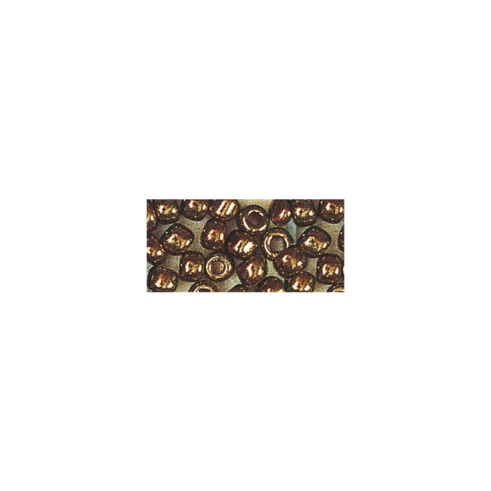 Rocailles, 2,6 mm ø, Silbereinzug, 16g, kupfer Bild 2
