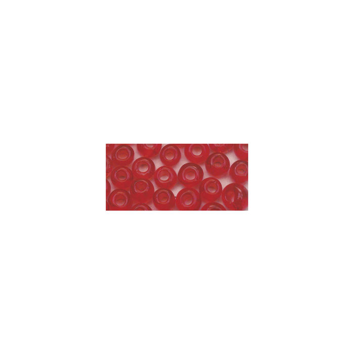 Rocailles, 2,6 mm ø, transp., 17g, rot Bild 2