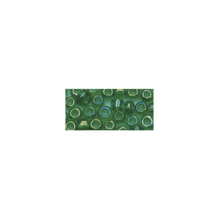 Rocailles, 2,6 mm ø, transp., 17g, grün