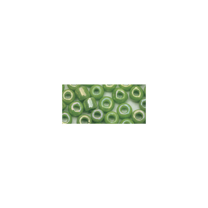 Rocailles, 2,6 mm ø, opak, 17g, h.grün Bild 2