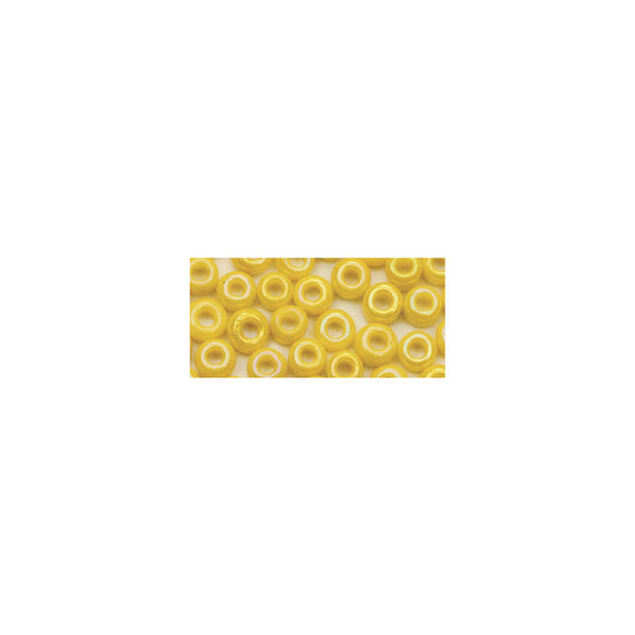 Rocailles, 2,6 mm ø, opak, 17g, gelb Bild 2