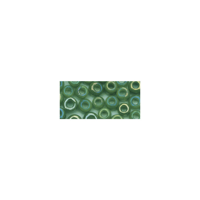 Rocailles, 2,6 mm ø, opak, 17g, grün Bild 2