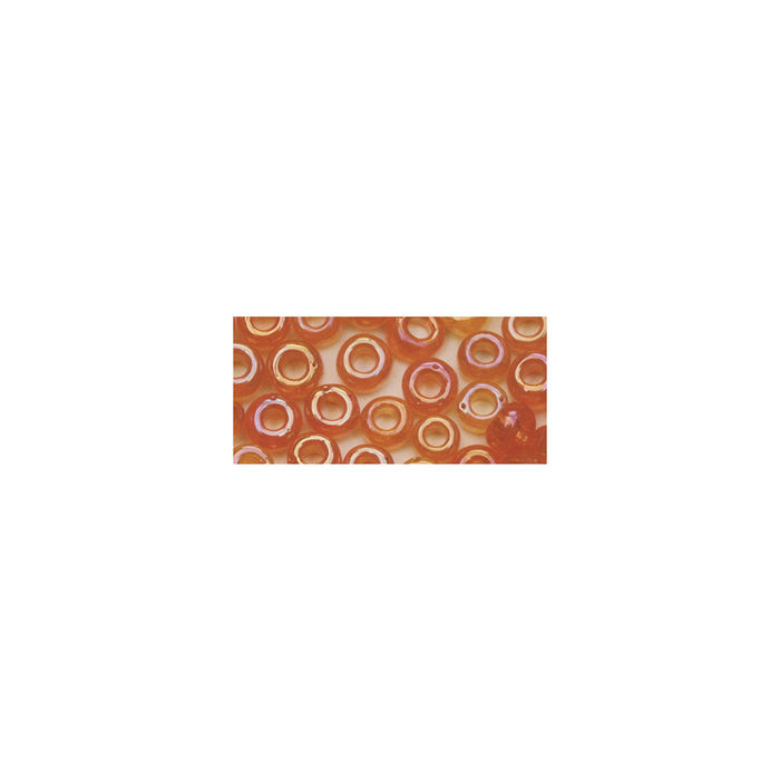 SALE Rocailles, 2 mm ø, transp., 17g, orange