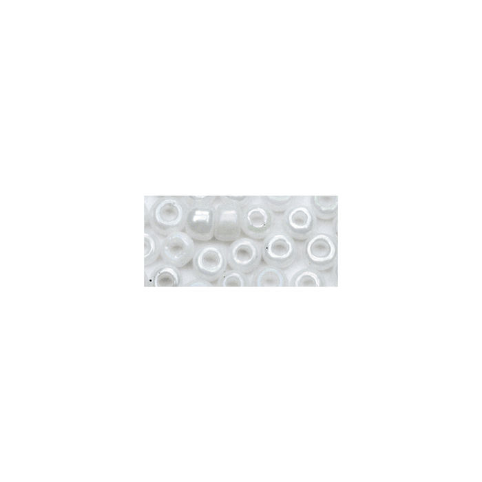Rocailles, 2 mm ø, opak, 17g, weiß Bild 2