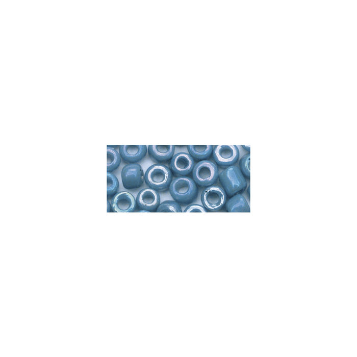 Rocailles, 2 mm ø, opak, 17g, h.blau Bild 2