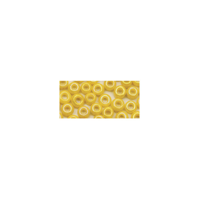 SALE Rocailles, 2 mm ø, opak, 17g, gelb Bild 2