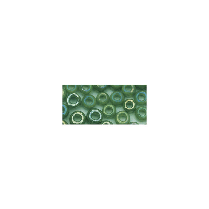Rocailles, 2 mm ø, opak, 17g, grün Bild 2