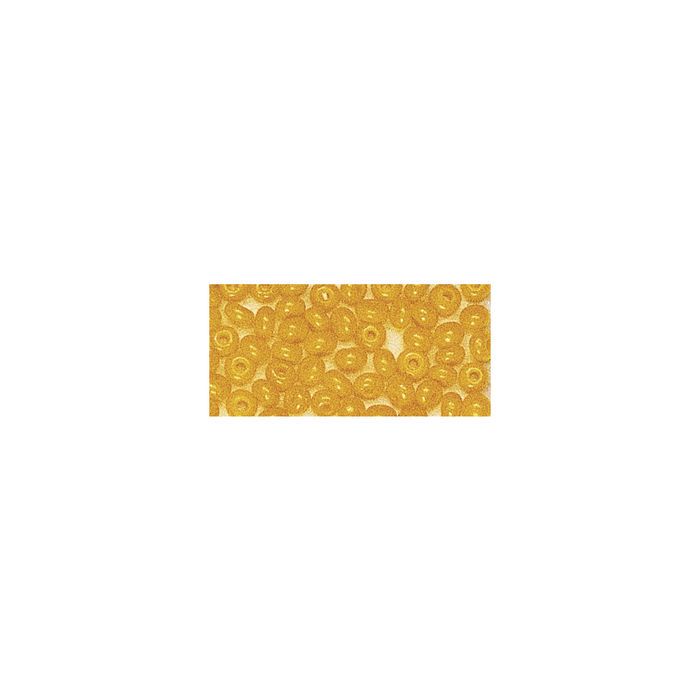 Rocailles, 2 mm ø, opak, 17g, gelb Bild 2
