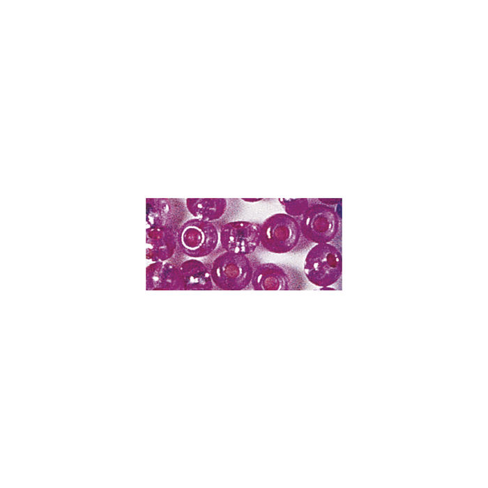 Rocailles, 2 mm ø, mit Silbereinzug, 17g, pink Bild 2