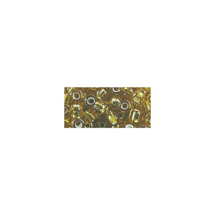 SALE Glasstifte, 2x2 mm, mit Silbereinzug, 16 g, gold Bild 2