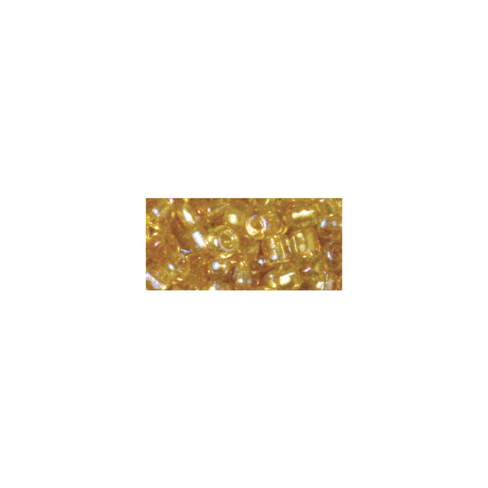 SALE Rocailles m.Silbereinzug, ø 2 mm, 17g, honiggelb Bild 2