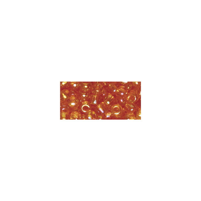 SALE Rocailles m.Silbereinzug, ø 4 mm, 17g, mandarine Bild 2