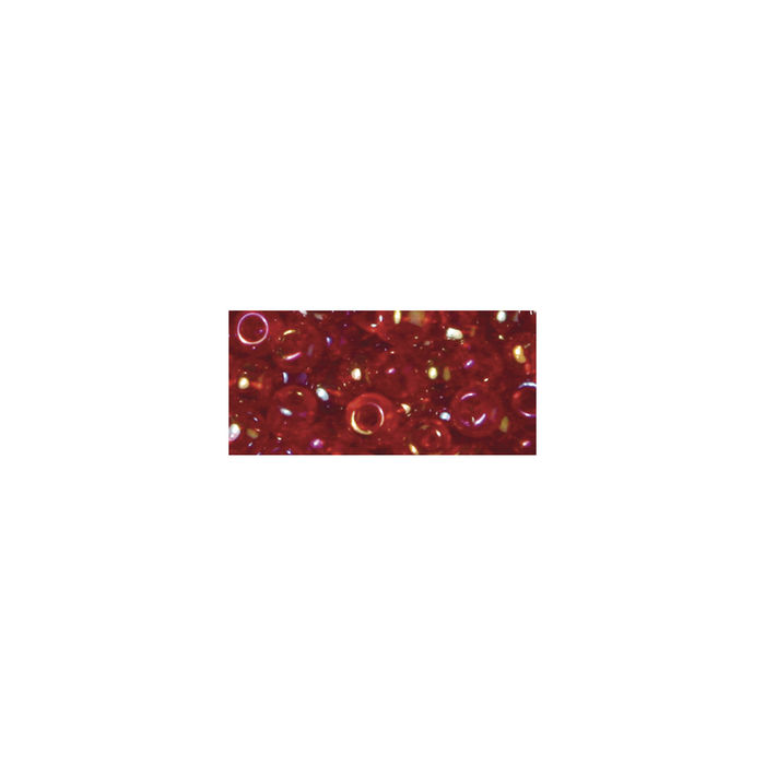 Rocailles Silbereinzug, ø2,6mm, 17 g, pompadur-rot Bild 2
