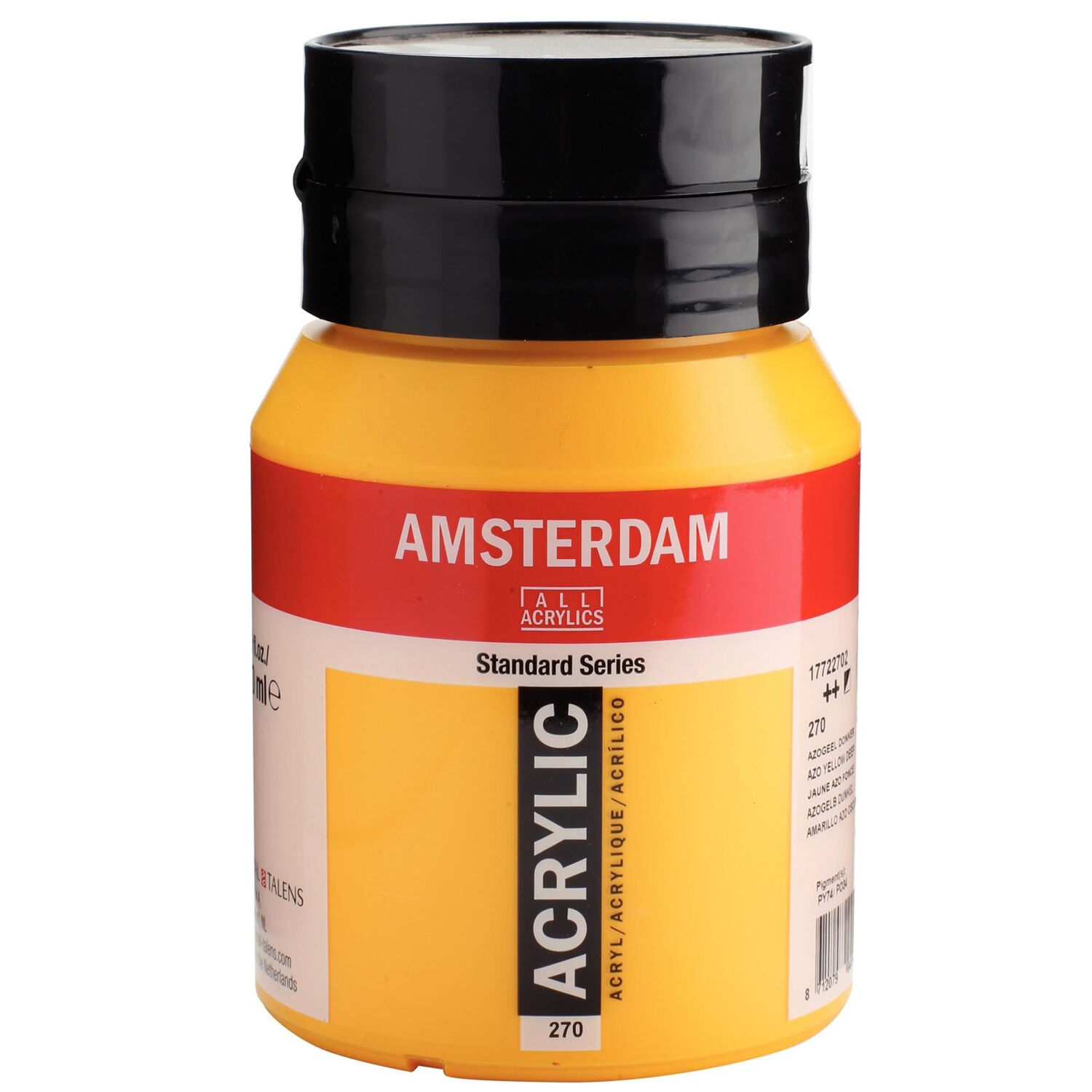 Amsterdam Acrylfarbe 500ml, Azogelb dunkel