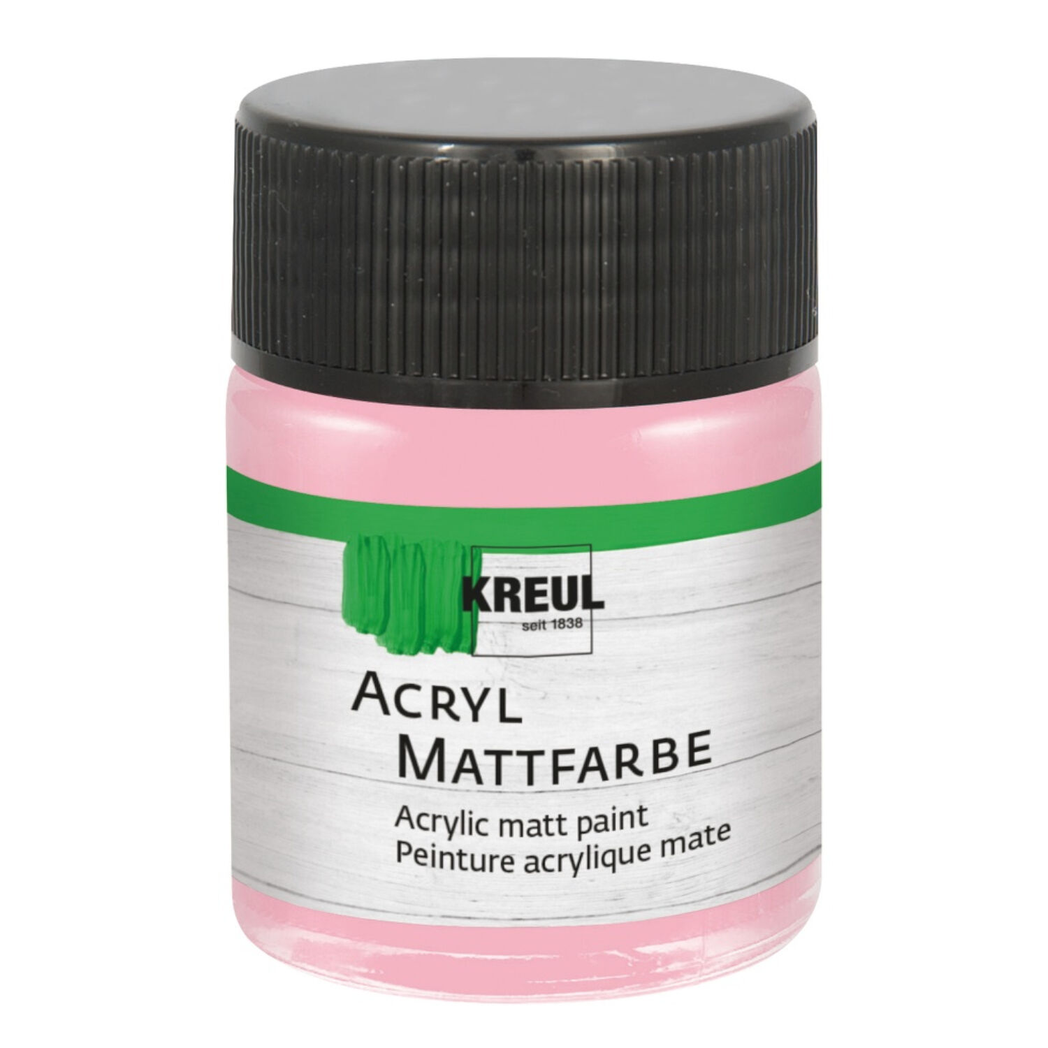 Kreul Acryl-Mattfarbe / Bastelfarbe, 50ml, Pastellrosa