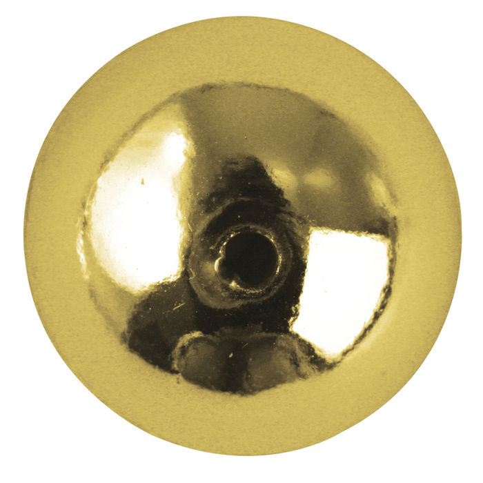 SALE Plastik-Rundperlen, 6 mm ø, 35 St., gold