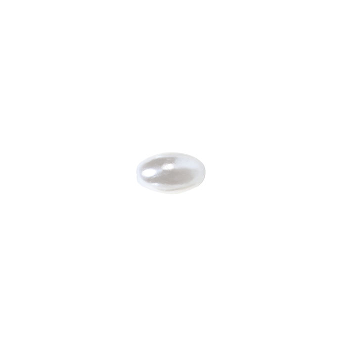 SALE Plastik-Olive, 6x10 mm, 15 St., weiß
