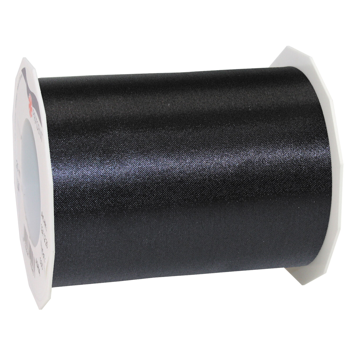 SALE Tischband Satinband Dekoband Grorolle, Breite 112mm Lnge 25m, Schwarz