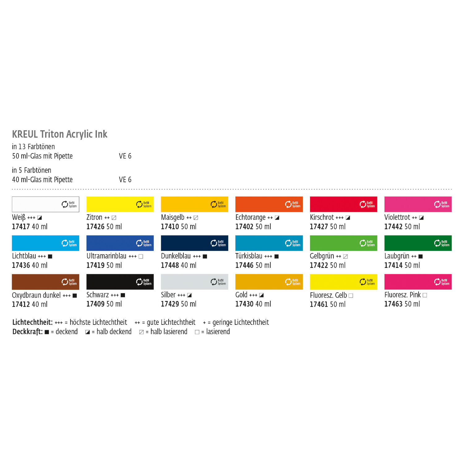SALE KREUL Triton Acrylic Ink Silber, 50 ml Bild 5