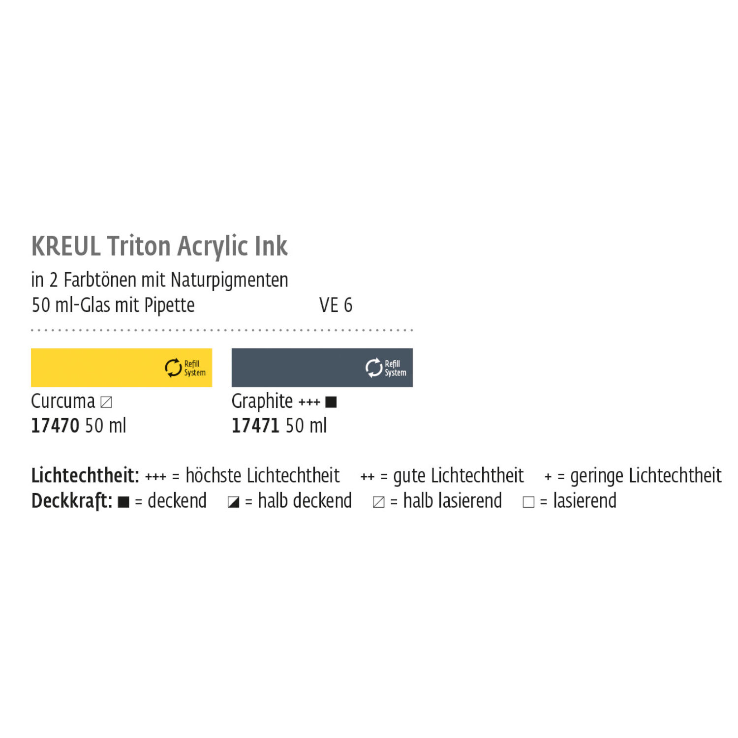 NEU KREUL Triton Acrylic Ink Curcuma, 50 ml Bild 2