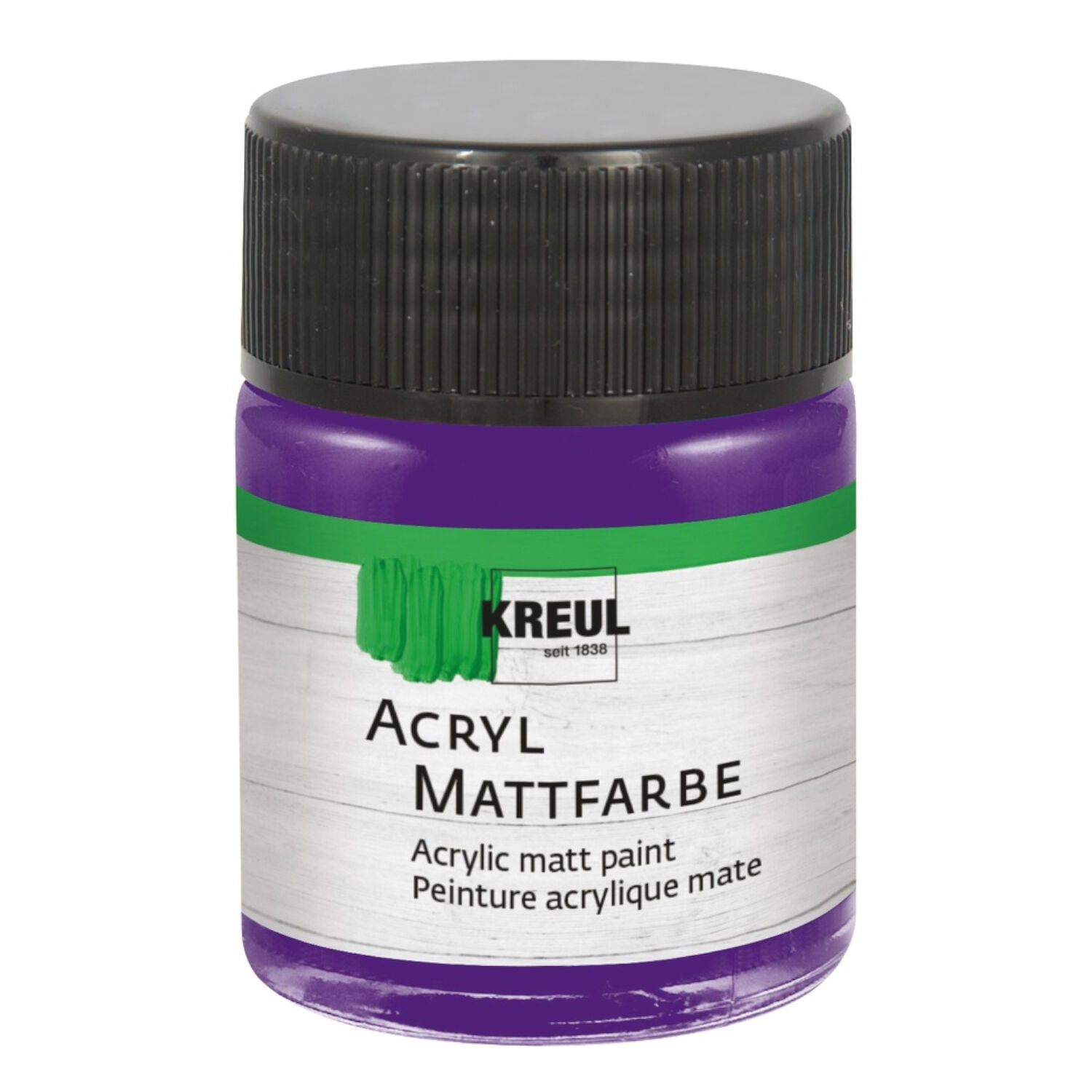 Kreul Acryl-Mattfarbe / Bastelfarbe, 50ml, Violett