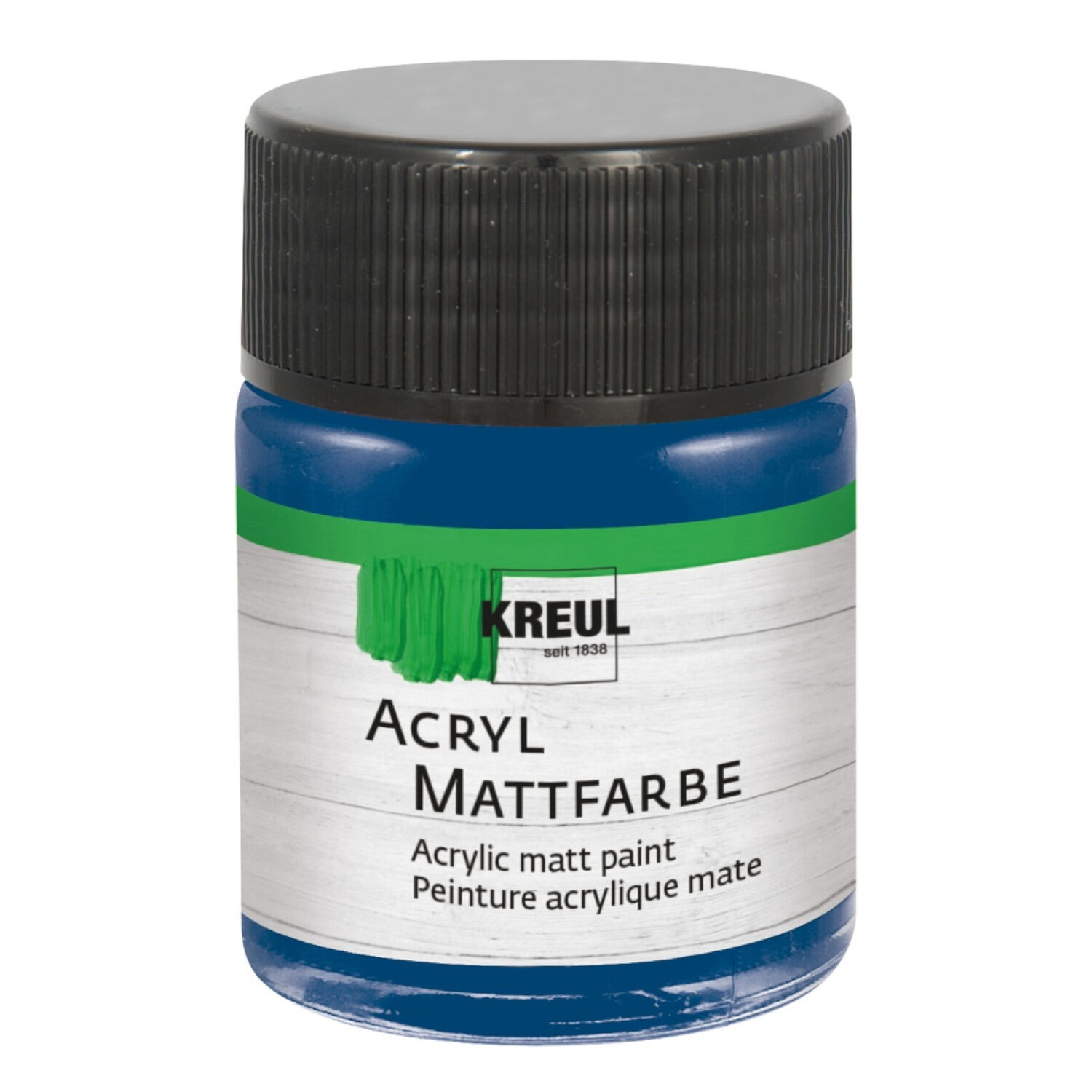 Kreul Acryl-Mattfarbe / Bastelfarbe, 50ml, Dunkelblau