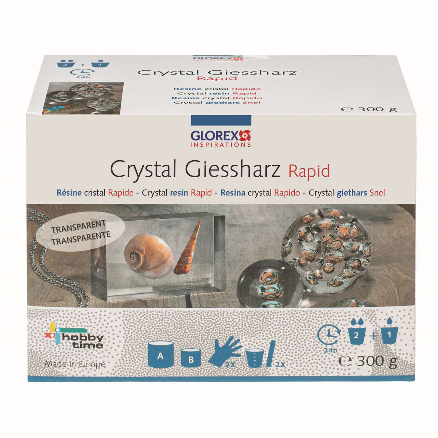 Glorex Resin Crystal Gieharz, 300 g