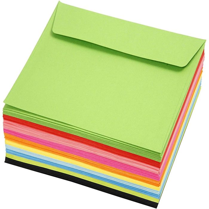 Farbige Briefumschläge - Sortiment, 100Stck. - Sets Papier ...