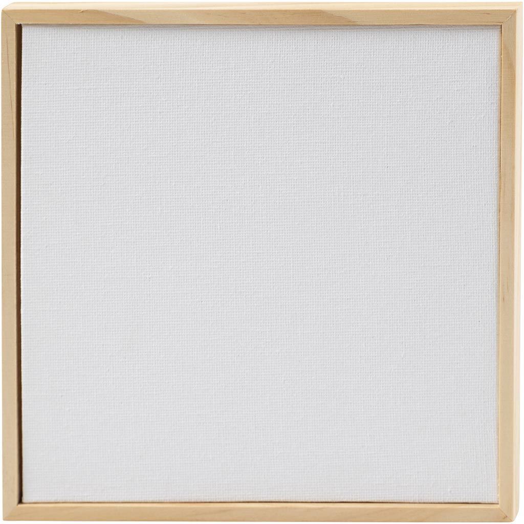 Malpappe mit Rahmen, Gr��e 15,8x15,8cm, 280g/m�, Wei�, 10 St�ck