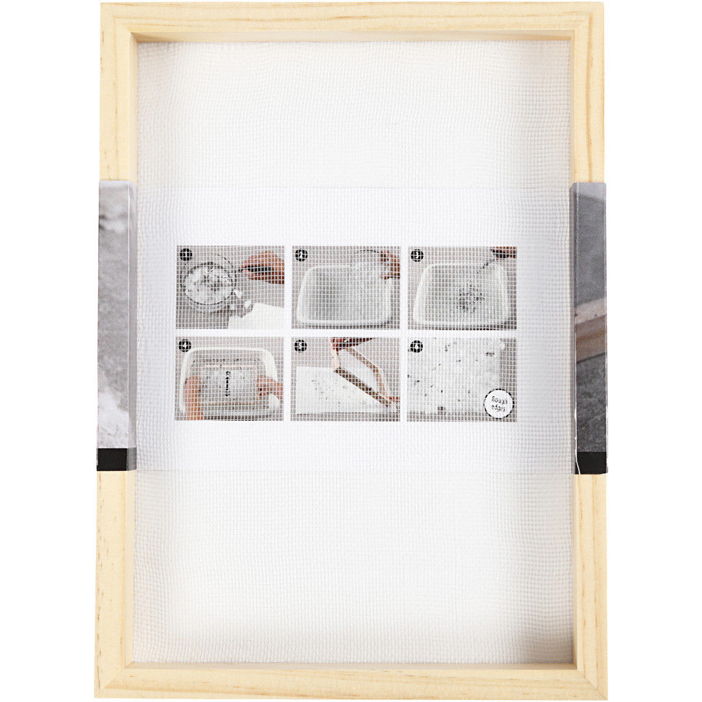 NEU Papier-Schöpfrahmen / Einzelrahmenform, ca. DIN A5, 23x17x2 cm Bild 3