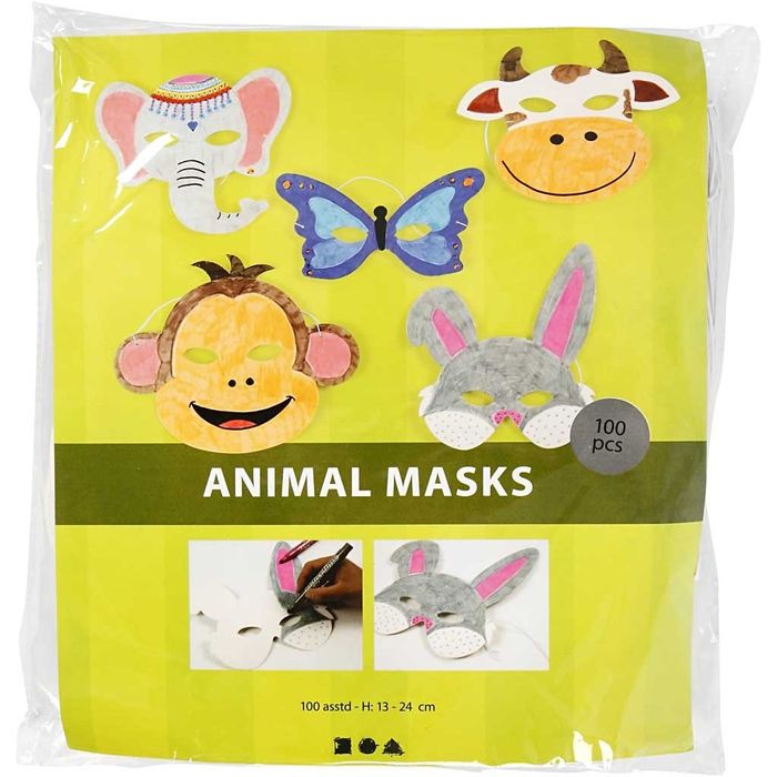 TOP-SELLER ! Tiermasken, H:13-24 cm, B:20-28 cm, 100 sort. Bild 2