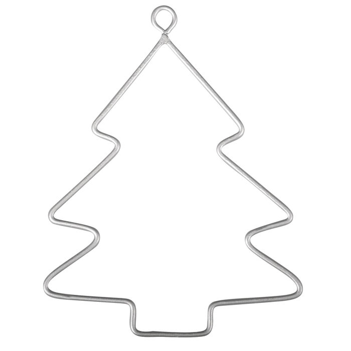 SALE Draht Baum, 6x7,5cm, 3 St.