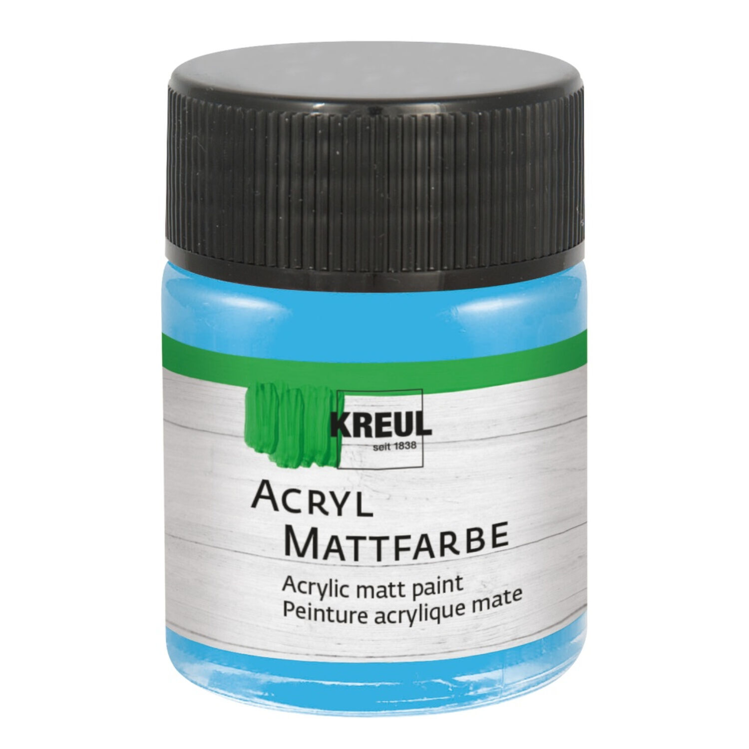 Kreul Acryl-Mattfarbe / Bastelfarbe, 50ml, Himmelblau