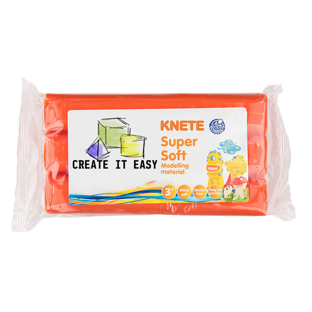 CREATE IT EASY Supersoft Knete, 500 g, Orange