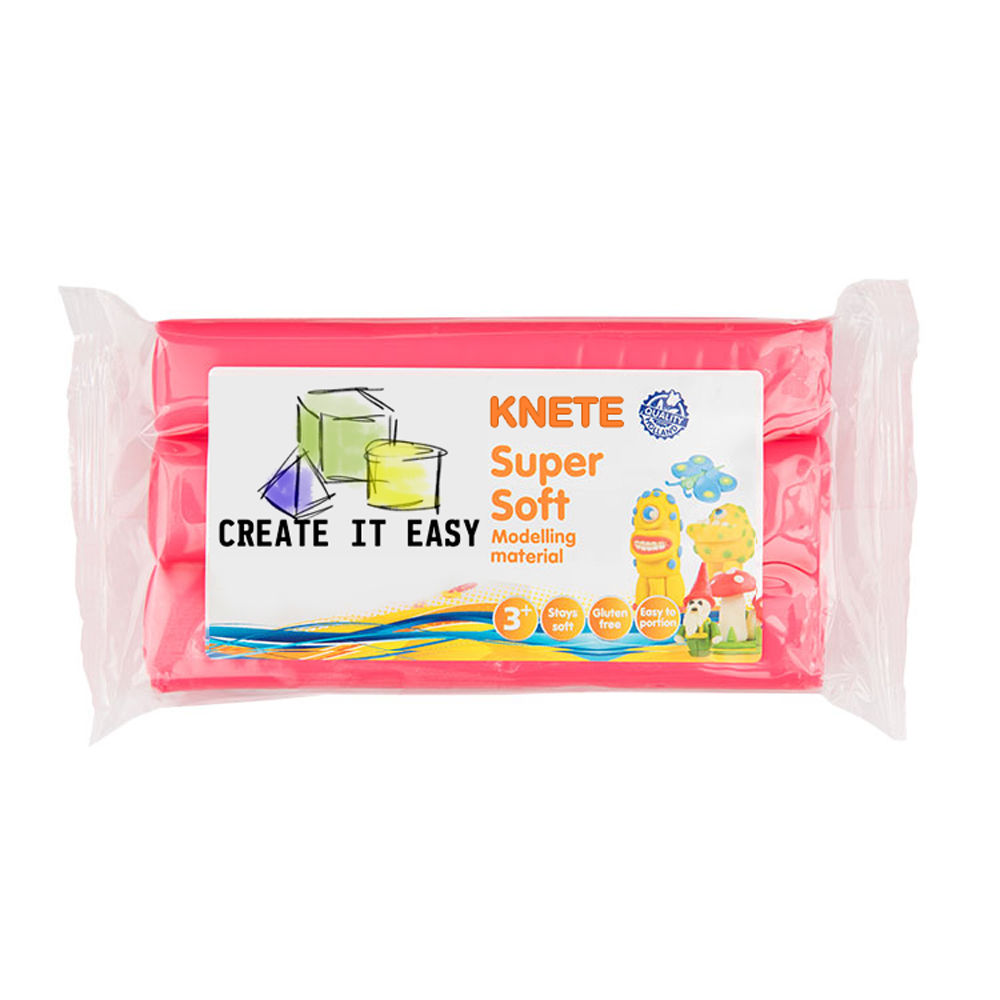 CREATE IT EASY Supersoft Knete, 500 g, Rosa