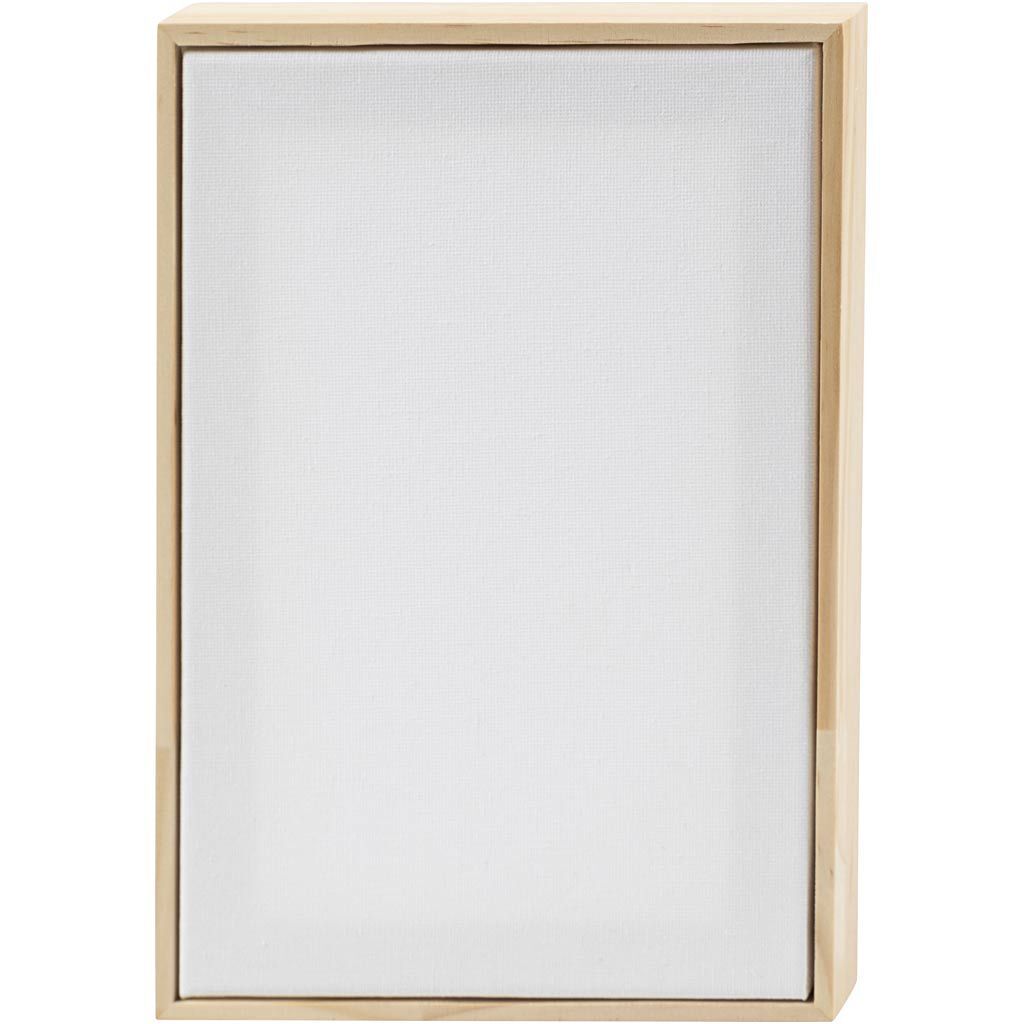 Gespannte Leinwand mit Rahmen, Gr��e 15,8 x 23,8 cm, 280 g, Wei�, 10 St�ck