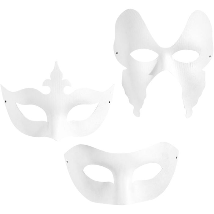 Masken - Sortiment, Theater, 12 Stück