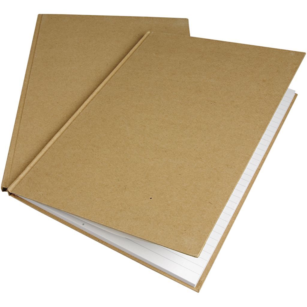 Notizbuch, A4, 210x297 mm, Linien vorgedruckt, 60 g, Braun Bild 3
